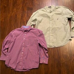 2 Plaid Button Down Shirts